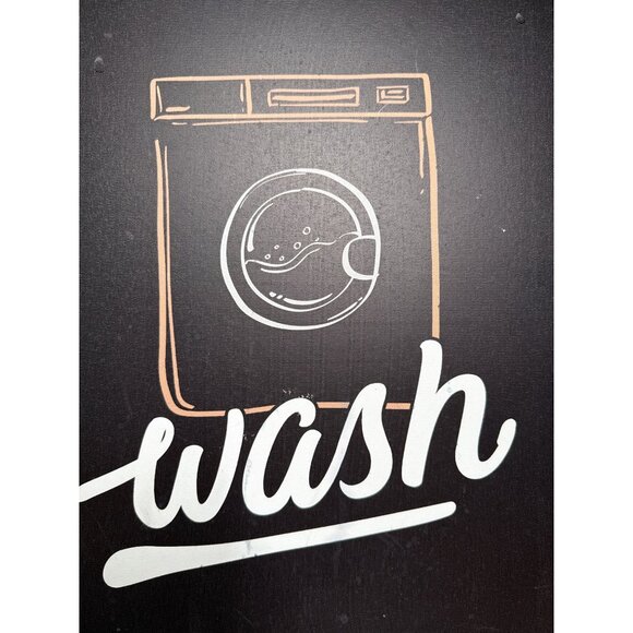 Laundry Room Wall Art Set  Wash & Dry Signs  Humorous Home Decor Canvas Prints - Picture 3 of 14